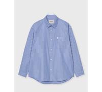 Carhartt WIP Keen Striped Cotton Poplin Shirt Curacao Blau S