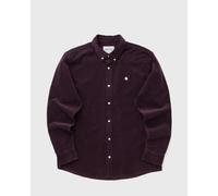 Carhartt WIP L/S Madison Fine Cord Shirt men Longsleeves purple in Größe:M