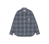 Carhartt WIP - L/S Wilber Shirt - T-Shirt-langarm L grau / blau