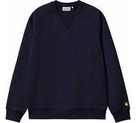 Carhartt WIP - Sweat décontracté - Chase Sweat Dark Navy / Gold für Herren aus Baumwolle - Größe S - Navy blau Navy blau S