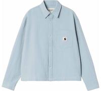 Carhartt WIP - Langarm Hemd aus Baumwolle - W' L/S Toland Shirt Toland Stripe Blue Fog für Damen aus Baumwolle - Größe L - Blau Blau L