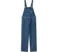 Carhartt WIP - Latzhose aus Baumwolle - W' Bib Overall Straight Blue Stone Washed für Damen aus Baumwolle - Größe S - Blau Blau S