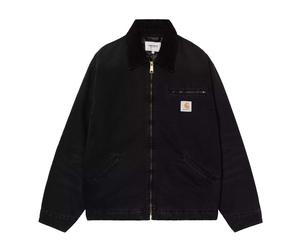 Carhartt WIP OG Detroit Jacket Black/Black Stone Canvas - XL