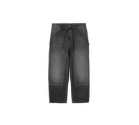 Carhartt Work In Progress Wide Fit Jeans Logo-Patch Modell 'Grind' in Black, Größe M