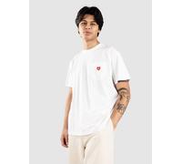 Carhartt WIP T-Shirt Pocket Heart T white / red S