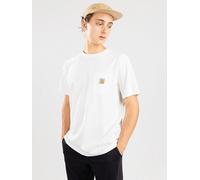 Herren T-Shirt - Pocket - White,S,Weiß