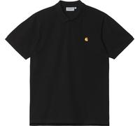 Carhartt WIP - Poloshirt aus Baumwolle - Herren - S/S Chase Pique Polo - S/S Chase Pique Polo Black / Gold für Herren aus Baumwolle - schwarz L