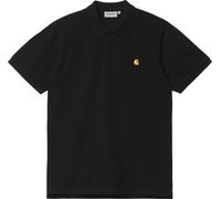 Carhartt WIP - Poloshirt aus Baumwolle - Herren - S/S Chase Pique Polo - S/S Chase Pique Polo Black / Gold für Herren aus Baumwolle - schwarz M