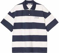 Carhartt WIP - Poloshirt aus Bio-Baumwolle - Herren - S/S Delray Polo Delray Stripe Blue - S/S Delray Polo Delray Stripe Blue für Herren Blau L