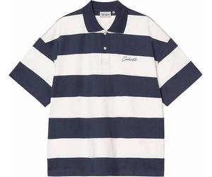 Carhartt WIP - Poloshirt aus Bio-Baumwolle - Herren - S/S Delray Polo Delray Stripe Blue - S/S Delray Polo Delray Stripe Blue für Herren Blau L