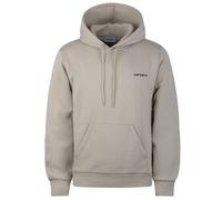 Carhartt - Sweatshirt aus Baumwolle - Hooded Script Embroidery Sweat Wall / Black für Herren - Größe S - Beige Beige S
