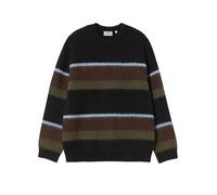 Carhartt WIP Merton Striped Alpaca Sweater Palisander Schwarz XL