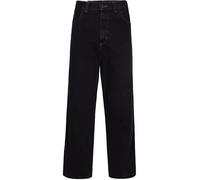 Carhartt Wip - Relaxed Fit Black Jeans With Functional Design - Größe XS - schwarz