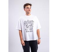 Carhartt WIP S/S Hackwork T-Shirt White heavy stone wash S