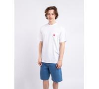 Carhartt WIP T-Shirt Pocket Heart T white / red S
