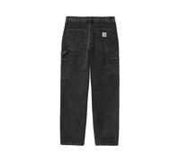 Carhartt WIP Single Knee Pant - Black Stone Washed 33/32 Schwarz