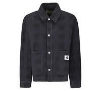 Carhartt Wip - Structured Denim Shirt Jacket With Button Front An - Größe S - schwarz
