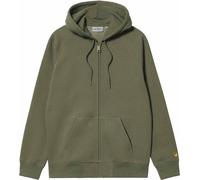 Carhartt WIP - Sweat zippé - Hooded Chase Jacket Leaf / Gold für Herren aus Baumwolle - Größe S - Khaki Khaki S