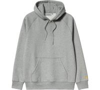 Carhartt WIP - Sweatshirt aus Baumwolle - Hooded Chase Sweat Grey Heather / Gold für Herren - Größe M - Grau Grau M