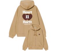 Carhartt WIP - Sweatshirt mit Reißverschluss - Hooded Heart II Hartt Sweat Jacket Dusty H Brown für Herren - Größe M - Braun Braun M