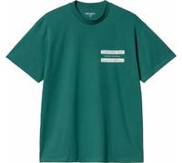 Carhartt - T-Shirt aus Bio-Baumwolle - S/S Catalogue T-Shirt Rainforest / White für Herren - Größe M - Grün Grün M