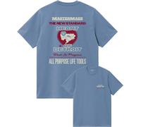 Carhartt WIP - T-Shirt aus biologischer Baumwolle - S/S Arcan T-Shirt Sorrent für Herren - Größe S - Blau Blau S