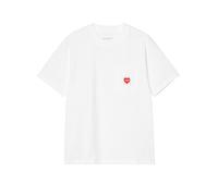 Carhartt WIP W' S/S Pocket Heart T-Shirt White/Red XS