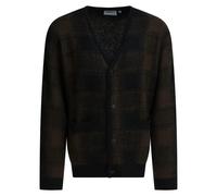 Carhartt Wip - V-Neck Wool Blend Cardigan With Subtle Checkered P - Größe XS - schwarz