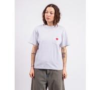 Carhartt WIP W' S/S Pocket Heart T-Shirt Ash Heather/Red M