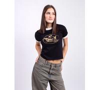 Carhartt WIP W' S/S Reminiscing Ringer T-Shirt Black heavy stone wash XS