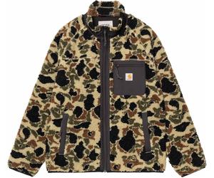 Carhartt WIP - Warmes und komfortables Fleece - Prentis Liner Camo Duck Jacquard, Green / Black für Damen aus Wolle - Größe S - Khaki Khaki S