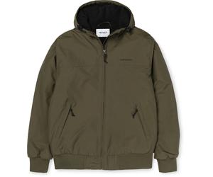 Carhartt WIP - Wasserabweisende, mit Fleece gefütterte Jacke - Herren - Hooded Sail Jacket - Hooded Sail Jacket Cypress Black für Herren - Größe L - Khaki L