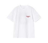 Carhartt Work In Progress T-Shirt mit Label-Print Modell 'Spoiled' in Weiss, Größe S