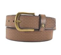 Carhartt Women's Casual Rugged Belts, Available in Multiple Styles, Colors & Sizes, Saddle Leather Basketweave (Brown), Large