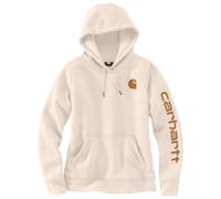 Carhartt - Women's Clarksburg Logo Sleeve Sweatshirt - Hoodie, Gr. L, beige (Malt/CarharttBrown)