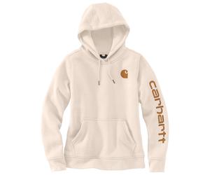 Carhartt - Women's Clarksburg Logo Sleeve Sweatshirt - Hoodie, Gr. L, beige (Malt/CarharttBrown)