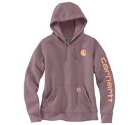 Carhartt - Women's Clarksburg Logo Sleeve Sweatshirt - Hoodie, Gr. L, braun (AshBerryHeather)
