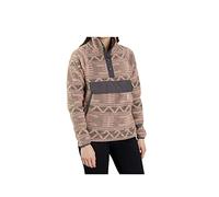 Carhartt womens Relaxed Fit Fleece Pullover Outerwear, Warm Taupe Geo Aztec, XX-Large US
