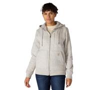 Carhartt Damen-Sweatshirt, lockere Passform, mittelschwer, Sherpa-Futter, durchgehender Reißverschluss, Asphalt Heather Nep, M