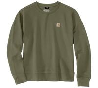 Carhartt Damen-Sweatshirt, Übergröße, lockere Passform, mittelschwer, French Terry, Rundhalsausschnitt, Dusty Olive, M