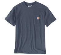 Carhartt - Workw Pocket S/S - T-Shirt, Gr. M, blau (Superstorm)