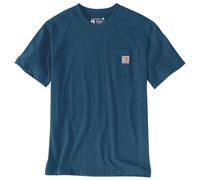 Carhartt Herren K87 Pocket S/S T-Shirt T-Shirt, Deep Ocean, XS