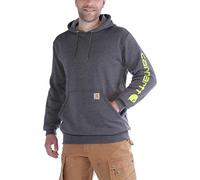 Carhartt Workwear K288 Herren-Sweatshirt mit Kapuze - Mittelschwer - Langärmelig mit Logo - Carbon Heather - Large