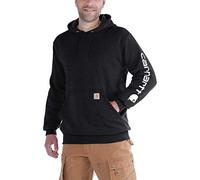 Carhartt Workwear K288 Herren-Sweatshirt mit Kapuze - Mittelschwer - Langärmelig mit Logo - Schwarz - Large