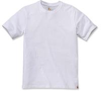 Carhartt Relaxed Fit T-Shirt, schweres kurzärmeliges Modell ohne Brusttasche, Weiß XS