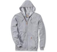 Carhartt Herren Midweight Zip-Front HOODED Hoody SWEATSHIRT heather grey XXL, 2XL