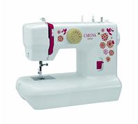 CARINA Nähmaschine Junior I 6 Stichprogramme I Auto-Fadenspannung & Fadenabschneider I LED-Nählicht I inkl. Stickerbögen I Kinder Nähmaschine (weiß)