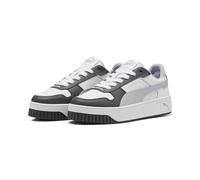 PUMA Carina Street JR Sneaker, White-Lilac Crush-Dusky Gray, 39.5 EU