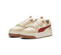 PUMA Damen Carina Street Lux Sneaker, Alpine Snow-Mars Red-Toasted Almond, 40 EU