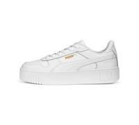 Sneaker PUMA "Carina Street Sneakers Damen" Gr. 40, weiß (white gold) Schuhe Sneaker (57357151-40)